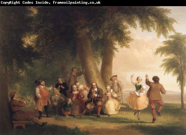 Asher Brown Durand Dance on the Battery in the Presence of Peter Stuyvesant